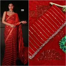 Load image into Gallery viewer, Bollywood Party Wear Georgette Embroidery Work Saree
