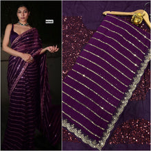 Load image into Gallery viewer, Bollywood Party Wear Georgette Embroidery Work Saree
