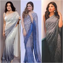 Load image into Gallery viewer, Glorious Georgette Sharded Georgette Embroidered Saree
