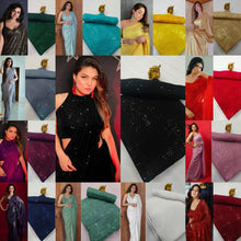 Load image into Gallery viewer, Attractive Party Wear Wine Colour Mono Net Fabric Embroidery Work Saree
