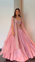 Load image into Gallery viewer, Party Wear Chinon Silk Embroidered Lehenga Choli
