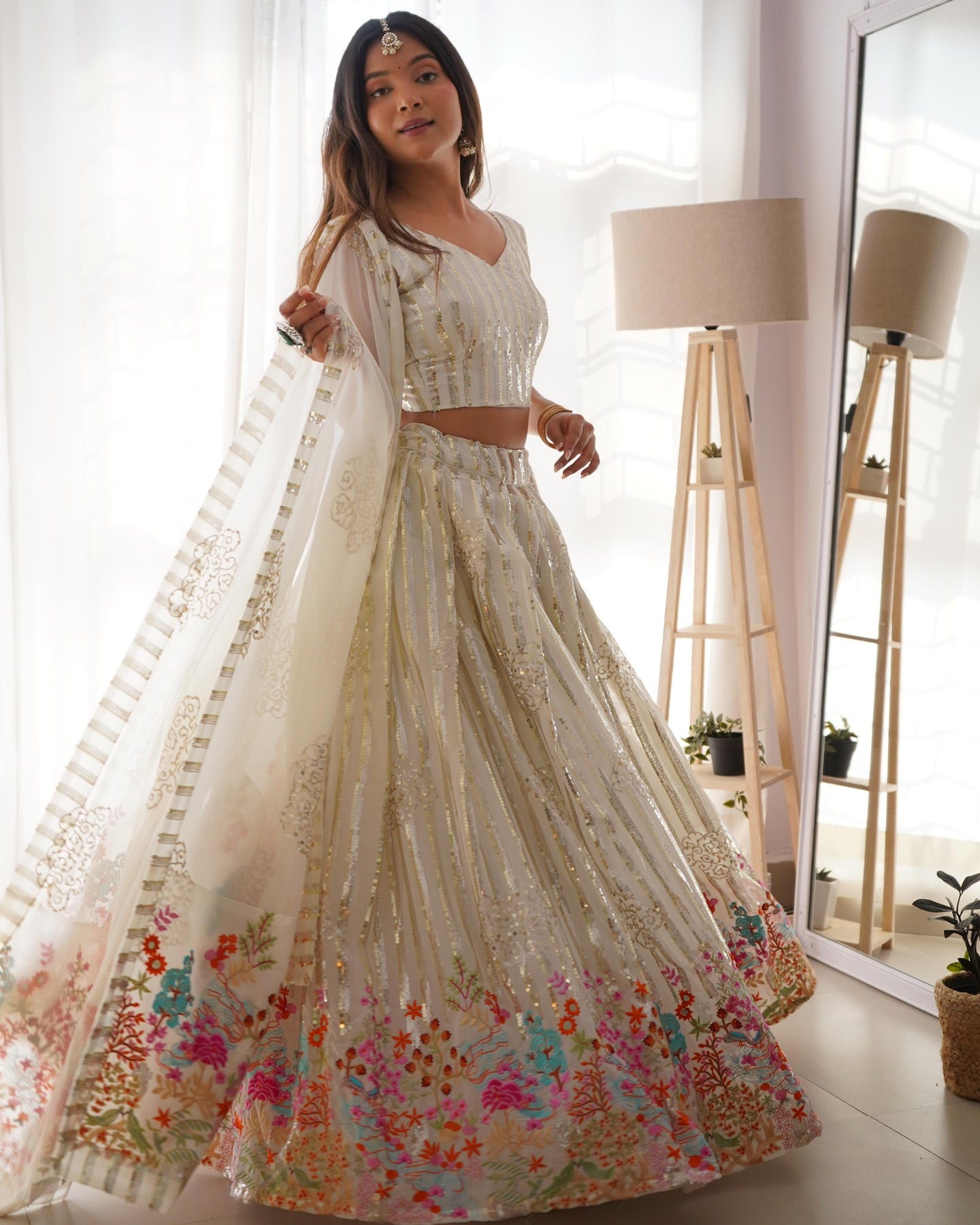 Bollywood Style Georgette Sequence Work Lehenga Choli