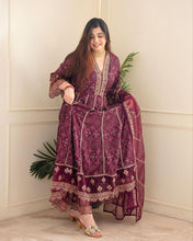 Load image into Gallery viewer, Eid Speical ~ Heavy Sequence Work Full Stitched Salwar Suit Set
