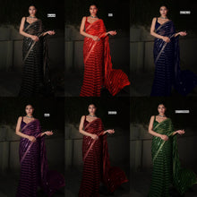 Load image into Gallery viewer, Bollywood Party Wear Georgette Embroidery Work Saree
