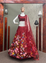 Load image into Gallery viewer, Designer Red Lehenga Choli For Women

