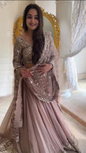 Load image into Gallery viewer, Aanchal~Onion Light Color Georgette Sequence Work Lehenga Choli
