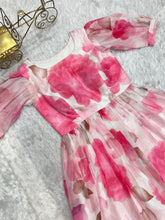 Load image into Gallery viewer, Aashna ~ One Piece Organza Silk For Girls Wear
