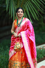 Load image into Gallery viewer, Party Wear Paithani Silk Weaving Semi Stitched Lehenga Choli

