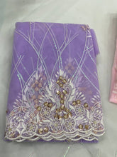 Load image into Gallery viewer, Soft Net Embroidery &amp; Multi Sequence Work Multi Useful Saree
