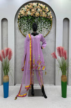 Load image into Gallery viewer, Beautiful Designer Outfit On Chinon Silk Febric With 9MM Sequnce And Thred Work Dhoti Suit
