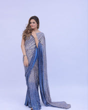 Load image into Gallery viewer, Designer Party Wear Georgette Embroidery Digital Printing Work
