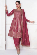 Load image into Gallery viewer, New Designer Pink Salwar Suit Vichitra Fabric For Women
