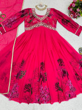 Load image into Gallery viewer, Attractive Designer Suit On Heavy Georgette Fabric And Dupatta With Fancy Lace
