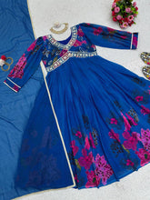 Load image into Gallery viewer, Attractive Designer Suit On Heavy Georgette Fabric And Dupatta With Fancy Lace
