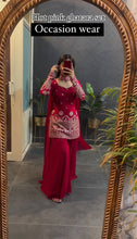 Load image into Gallery viewer, Beautiful Designer Pink Gharara Suit On Occasion Wear
