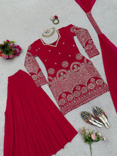 Load image into Gallery viewer, Beautiful Designer Pink Gharara Suit On Occasion Wear
