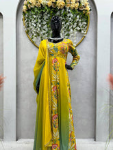 Load image into Gallery viewer, Designer Suit On Muslin Fabric With Inner And Digital Print With Hand Work And Dupatta
