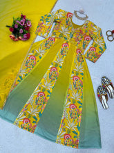 Load image into Gallery viewer, Designer Suit On Muslin Fabric With Inner And Digital Print With Hand Work And Dupatta
