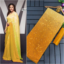 Load image into Gallery viewer, Designer Party Wear Kajol Devgan Sequences Work Saree
