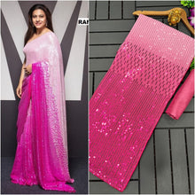 Load image into Gallery viewer, Designer Party Wear Kajol Devgan Sequences Work Saree
