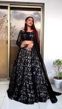 Load image into Gallery viewer, Traditional Black Color Georgette Lehenga Choli
