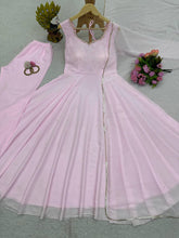 Load image into Gallery viewer, Gorgeous Handwork With Diamond Work Light Pink Colour Gown
