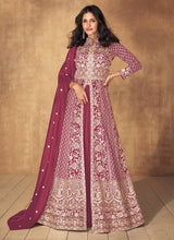 Load image into Gallery viewer, Amazing Vichitra Silk With Embroidery Red Color Gown
