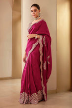 Load image into Gallery viewer, Designer Organza Silk Saree With Banglori Blouse
