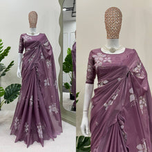 Load image into Gallery viewer, Stylish Jimmi Chu Silk Sequence Embro Work Saree
