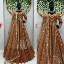 Load image into Gallery viewer, Wedding Wear Georgette Fabric Thread Work Lehenga Choli With Dupatta
