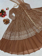 Load image into Gallery viewer, Wedding Wear Georgette Fabric Thread Work Lehenga Choli With Dupatta
