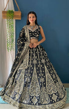 Load image into Gallery viewer, Designer Jalpari Silk Fabric Embroidery Work Lehenga Choli With Dupatta
