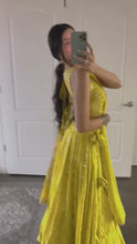 Load and play video in Gallery viewer, Elegant Yellow Colour Sequence Embroidary Work Lehenga Choli With Can Can And Beautiful Desinger Blouse
