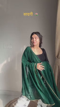 Load and play video in Gallery viewer, Amezing Green Colour Full Stiched Moti Worked Gown With Beautiful Lace
