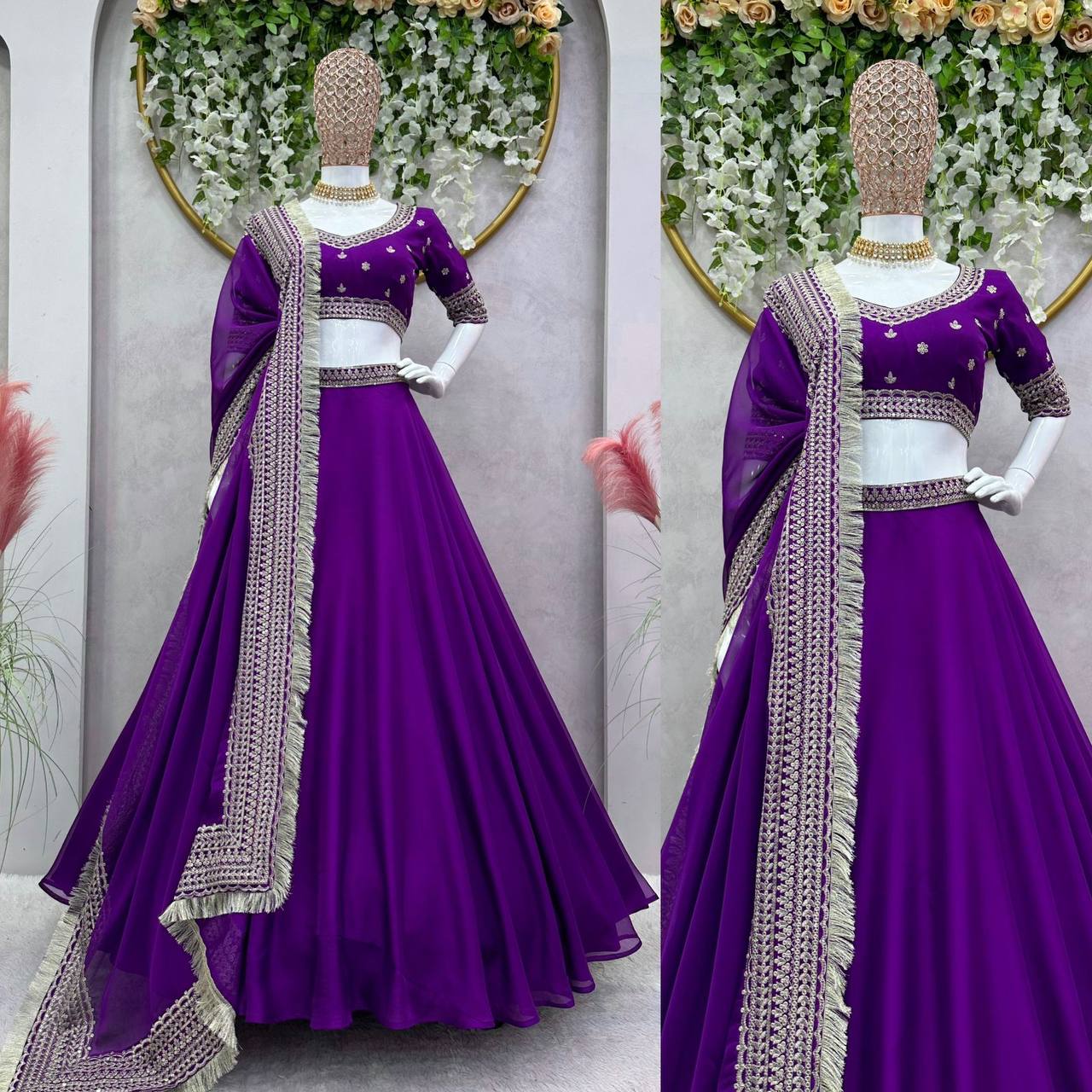 Perfect Purple Co Wedding Festival Wear Lehengha Choli