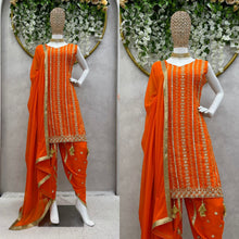 Load image into Gallery viewer, Full Stitched Pakistani Style Straight Cut Ready to Wear Suit
