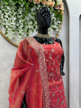 Load image into Gallery viewer, Party Wear Jimmi Silk Ready to Wear Salwar Plazo For Gals wear
