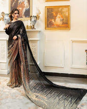 Load image into Gallery viewer, Ruhi : Black Sequence Work Party Wear Saree Blouse
