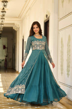 Load image into Gallery viewer, Shrug Style Georgette Embroidered Work Lehenga Choli
