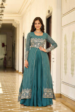 Load image into Gallery viewer, Shrug Style Georgette Embroidered Work Lehenga Choli
