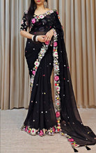 Load image into Gallery viewer, Function Wear Multi Color Thread &amp; Sequence Lace Border Work Saree
