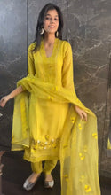 Load image into Gallery viewer, Haldi Speical Yellow Stitched Salwar Suit For Function Wear
