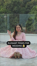 Load and play video in Gallery viewer, Pink Color Soft Net Embroidered with Sequence Work Party Wear Designer Lehenga Choli
