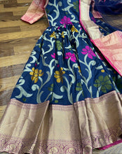 Load image into Gallery viewer, Astonoshing Banarasi Silk Ready Made Zari Weaving Gown Dupatta

