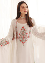 Load image into Gallery viewer, Beautiful Ivory Georgette Full Stitched Plazo Suit
