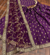 Load image into Gallery viewer, Wonderful Violet Color Taffeta Silk Sequence Work Lehenga Choli For Function Wear
