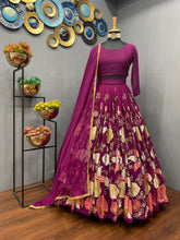 Load image into Gallery viewer, Amazing Georgette Sequence Work Designer Lehenga Choli For Occasion Wear
