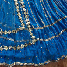 Load image into Gallery viewer, Knockout Sky Blue Color Designer Georgette Sequence Work Wedding Wear Lehenga Choli
