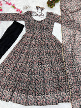 Load image into Gallery viewer, Designer Ready To Wear Printed Anarkali Gown Set For Girls Wear
