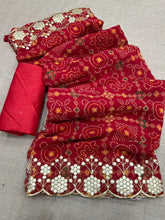 Load image into Gallery viewer, Absolute  Maroon Saree All Over Print Work  Georgette Saree For Women
